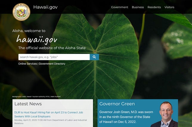 Hawaii Portal site